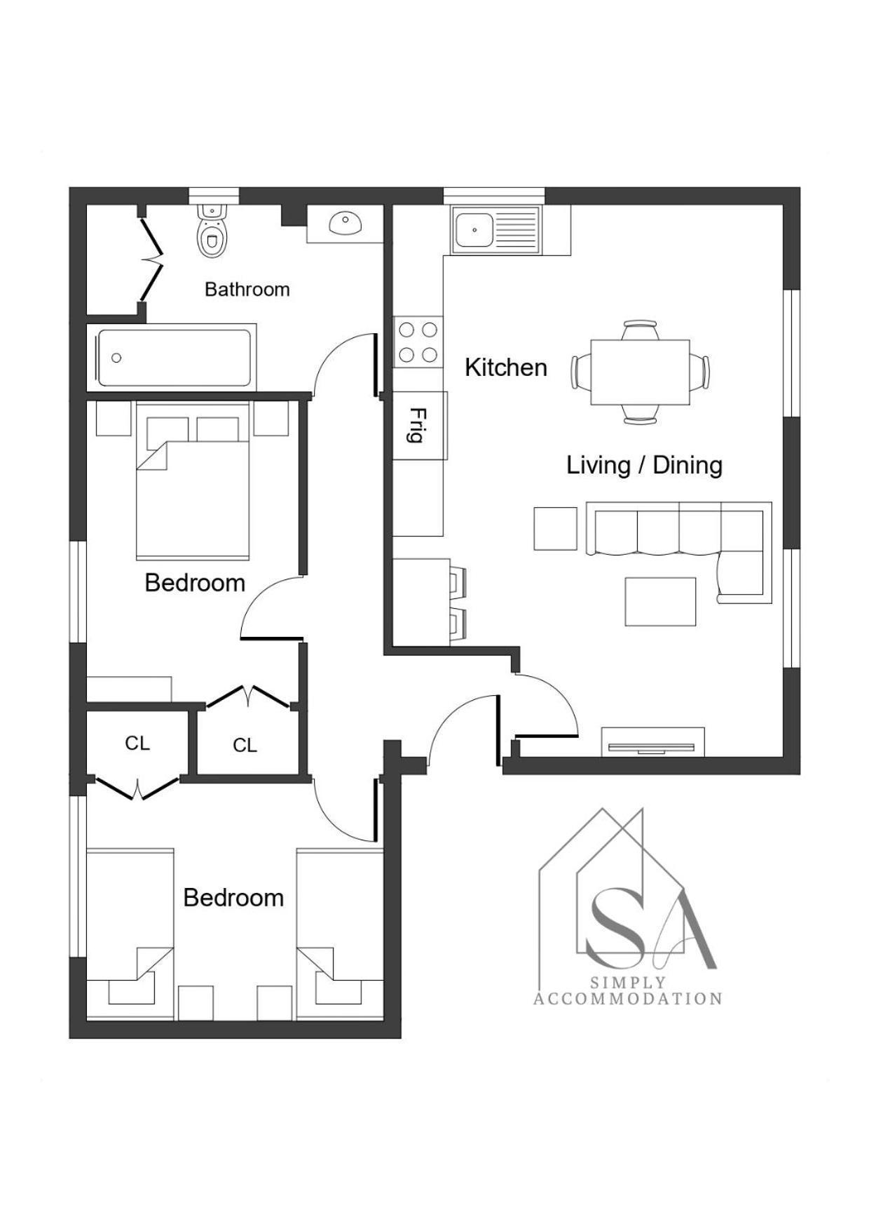 Spacious 2Br Flat - 2 Free Parking Spaces - Near Lgw Airport Crawley  Buitenkant foto